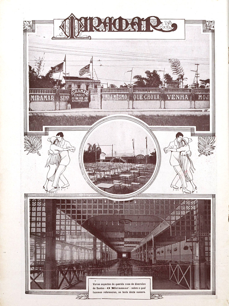 Artigo sobre o Recreio Miramar publicado na Revista Brazil Ilustrado, de maio de 1920.