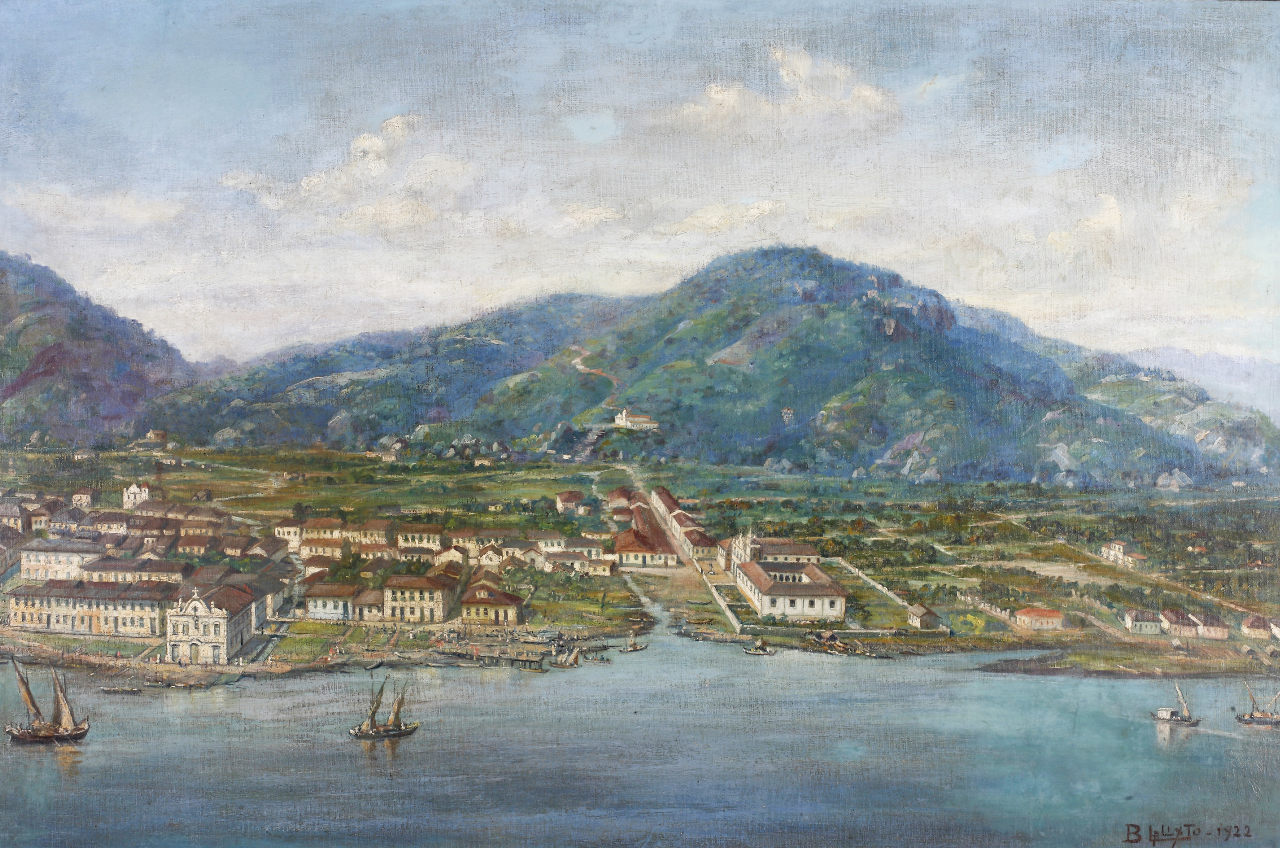 Santos em 1822, com seus 4.781 habitantes, no ano da Independência.