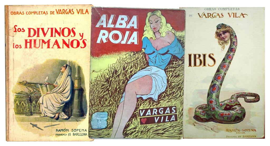 Alguns títulos de Vargas Vila