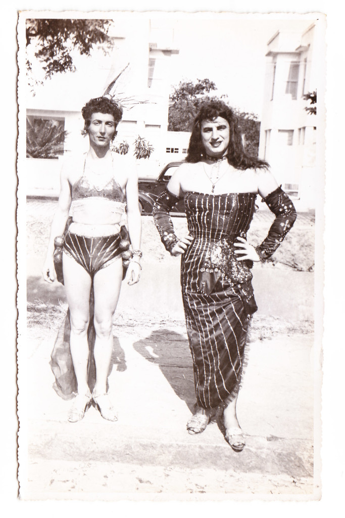 Foliões na Dona Dorotea, na década de 1960.