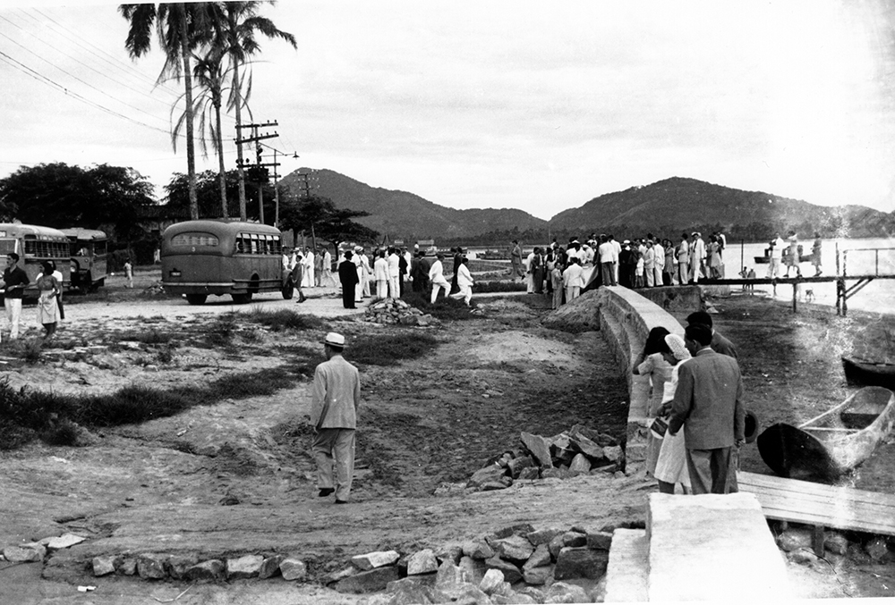 Obra da construção da futura avenida Almirante Saldanha da Gama, em 1942.