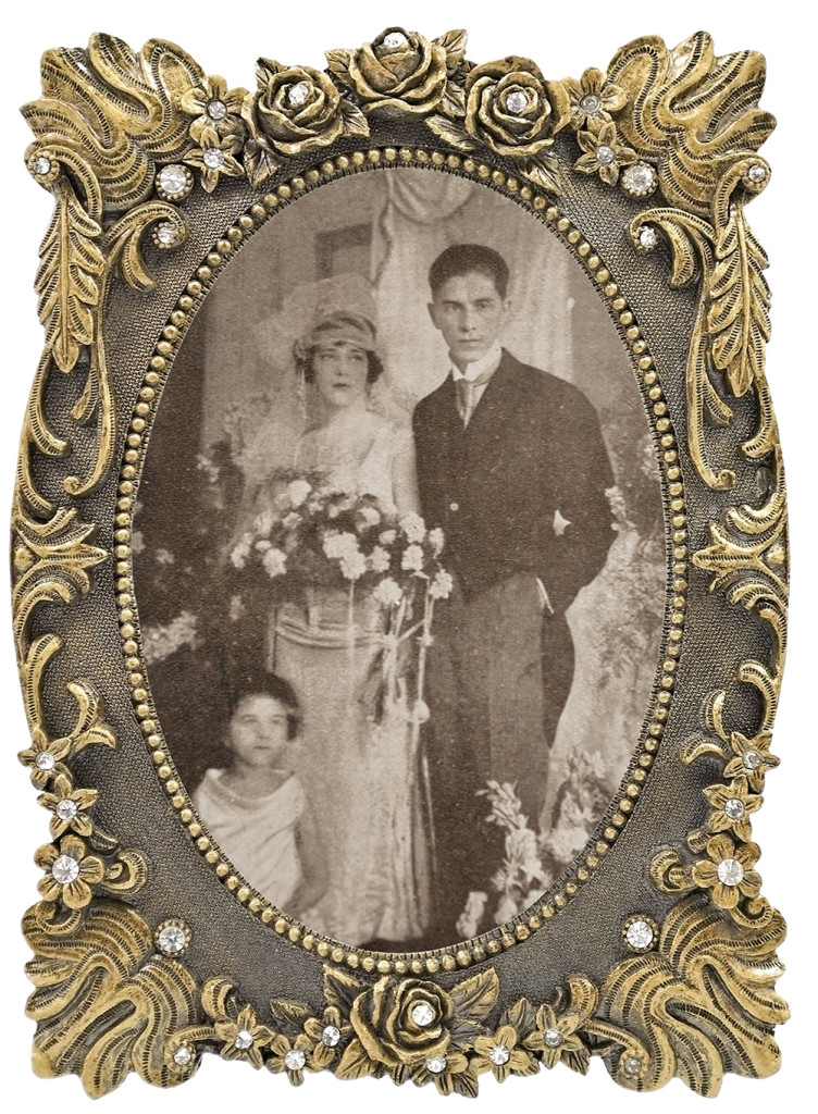 Foto do casamento de Zezé Leone com Lincoln Feliciano da Silva, em 1924.